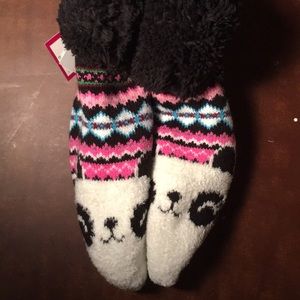panda slipper socks